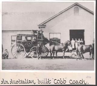 Photograph - COBB & CO., AN AUSTRALIAN BUILT 'COBB' COACH