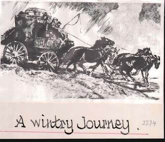 Photograph - COBB & CO, A WINTRY JOURNEY