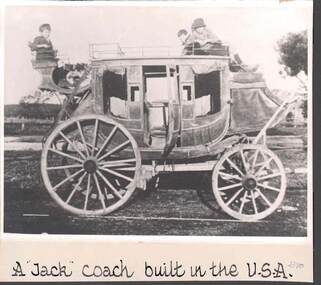 Photograph - COBB & CO., A JACK COACH BUILT IN THE USA