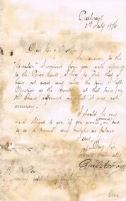 Document - ANCIENT ORDER OF FORESTERS NO. 3770 COLLECTION: CORRESPONDENCE
