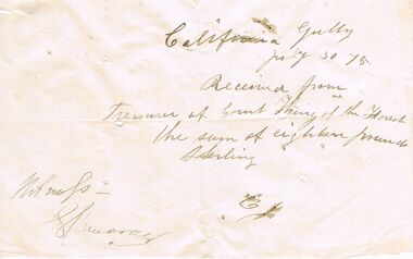 Document - ANCIENT ORDER OF FORESTERS NO. 3770 COLLECTION: CORRESPONDENCE
