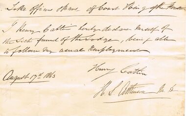 Document - ANCIENT ORDER OF FORESTERS NO. 3770 COLLECTION: CORRESPONDENCE