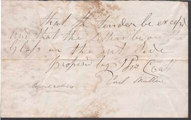 Document - ANCIENT ORDER OF FORESTERS NO. 3770 COLLECTION: CORRESPONDENCE