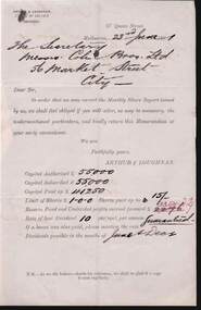 Document - COHN BROTHERS COLLECTION: 1891 PRINTED FORM