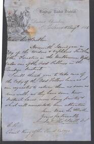 Document - ANCIENT ORDER OF FORESTERS NO. 3770 COLLECTION: CORRESPONDENCE
