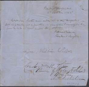 Document - ANCIENT ORDER OF FORESTERS NO. 3770 COLLECTION: CORRESPONDENCE