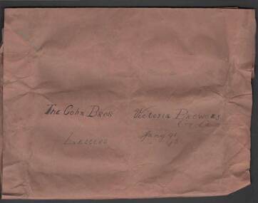 Document - COHN BROTHERS COLLECTION: MANILLA PAPER PARCEL