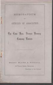 Document - COHN BROTHERS COLLECTION: MEMORANDUM & ARTICLES OF ASSOCIATION