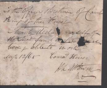 Document - ANCIENT ORDER OF FORESTERS NO. 3770 COLLECTION: CORRESPONDENCE