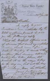 Document - ANCIENT ORDER OF FORESTERS NO. 3770 COLLECTION: CORRESPONDENCE