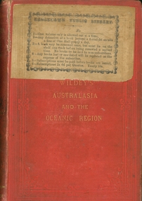 Book - AUSTRALASIA AND THE OCEANIC REGION, 1876