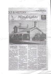 Newspaper - RAILWAYS COLLECTION: KANGAROO FLAT RAILWAY STATION BY KEN ARNOLD