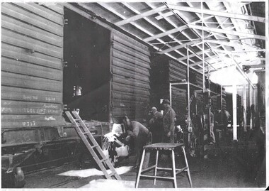 Photograph - RAILWAYS COLLECTION: RAILWAY REPAIR SHOP