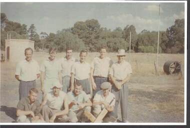 Photograph - RAILWAYS COLLECTION: A TEAM OF 10 CRICKET PLAYERS