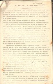 Document - DOCUMENT TITLED:  NO MEAN CITY, 1960