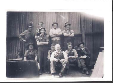 Photograph - RAILWAYS COLLECTION: A GROUP OF MALE WORKERS