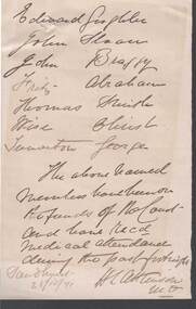 Document - ANCIENT ORDER OF FORESTERS NO. 3770 COLLECTION: CORRESPONDENCE