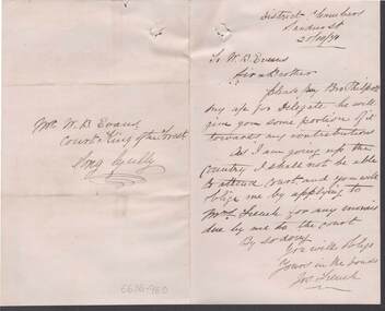 Document - ANCIENT ORDER OF FORESTERS NO. 3770 COLLECTION: CORRESPONDENCE