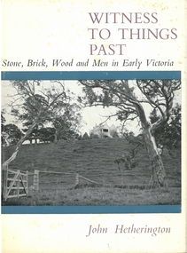 Book - WITNESS TO THINGS PAST