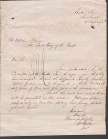 Document - ANCIENT ORDER OF FORESTERS NO. 3770 COLLECTION: CORRESPONDENCE