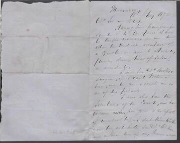 Document - ANCIENT ORDER OF FORESTERS NO. 3770 COLLECTION: CORRESPONDENCE