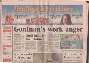Newspaper - RAILWAYS COLLECTION: GONINAN'S RAILWAY WORKSHOPS BENDIGO