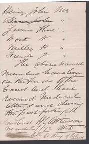Document - ANCIENT ORDER OF FORESTERS NO. 3770 COLLECTION: CORRESPONDENCE