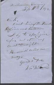 Document - ANCIENT ORDER OF FORESTERS NO. 3770 COLLECTION: CORRESPONDENCE