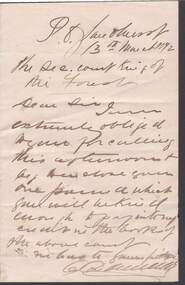 Document - ANCIENT ORDER OF FORESTERS NO. 3770 COLLECTION: CORRESPONDENCE