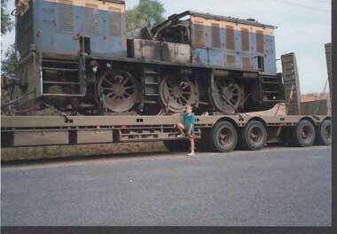 Photograph - RAILWAYS COLLECTION:  A MULTI WHEEL SUPER HEAVY TRANSPORT VEHICLES