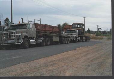 Photograph - RAILWAYS COLLECTION: A MULTI WHEEL SUPER HEAVY TRANSPORT VEHICLES