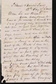 Document - ANCIENT ORDER OF FORESTERS NO. 3770 COLLECTION: CORRESPONDENCE