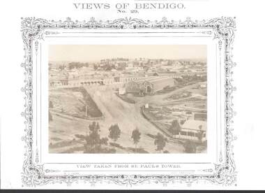 Photograph - RAILWAYS COLLECTION: PHOTOGRAPH VIEWS OF BENDIGO NO.29 BENDIGO RAILWAY STATION