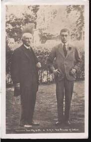 Postcard - THOMAS HARDY OM AND HRH THE PRINCE OF WALES