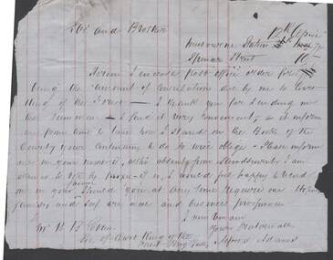Document - ANCIENT ORDER OF FORESTERS NO. 3770 COLLECTION: CORRESPONDENCE