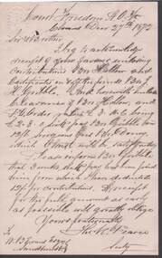 Document - ANCIENT ORDER OF FORESTERS NO. 3770 COLLECTION: CORRESPONDENCE