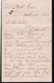 Document - ANCIENT ORDER OF FORESTERS NO. 3770 COLLECTION: CORRESPONDENCE