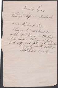 Document - ANCIENT ORDER OF FORESTERS NO. 3770 COLLECTION: CORRESPONDENCE