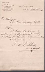 Document - COHN BROTHERS COLLECTION: 1893 LETTER
