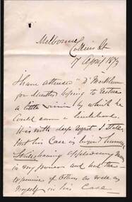 Document - ANCIENT ORDER OF FORESTERS NO. 3770 COLLECTION: CORRESPONDENCE