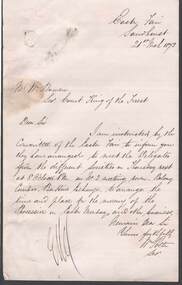 Document - ANCIENT ORDER OF FORESTERS NO. 3770 COLLECTION: CORRESPONDENCE