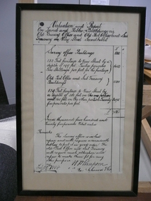 Document - VALUATION AND REPORT ON LAND AND PUBLIC BUILDINGS, 1888