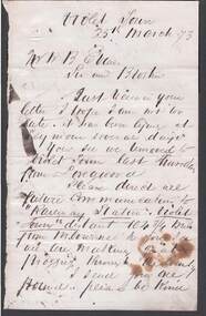 Document - ANCIENT ORDER OF FORESTERS NO. 3770 COLLECTION: CORRESPONDENCE