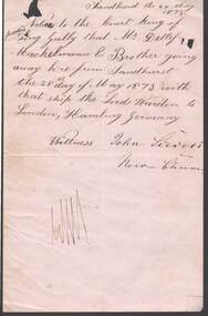 Document - ANCIENT ORDER OF FORESTERS NO. 3770 COLLECTION: CORRESPONDENCE