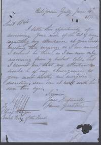 Document - ANCIENT ORDER OF FORESTERS NO. 3770 COLLECTION: CORRESPONDENCE
