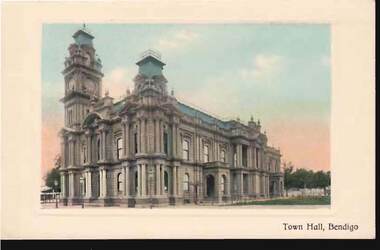 Postcard - TOWN HALL, BENDIGO