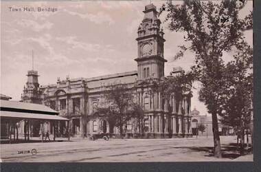 Postcard - TOWN HALL, BENDIGO