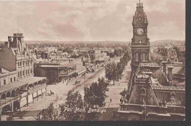 Postcard - PALL MALL, BENDIGO