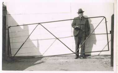 Photograph - ABBOTT COLLECTION:  MAN AND GATE