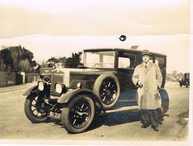 Photograph - ABBOTT COLLECTION: MAN AND VEHICLE
